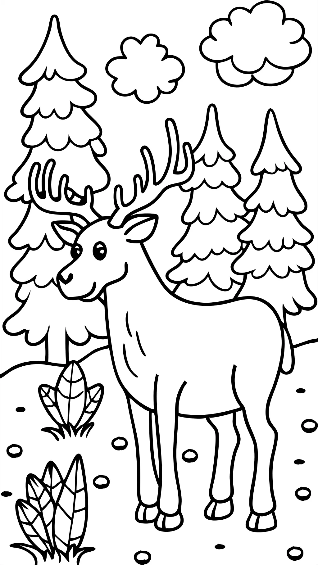 moose coloring page